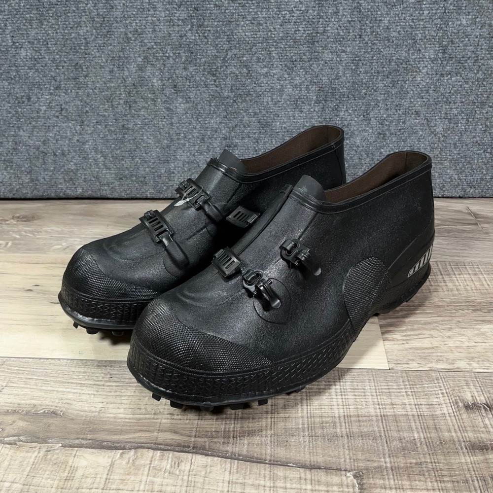 LaCrosse 5" ZXT Tracktion 2-Buckle Overshoe Men 12 Rubber Cleated Sole Black NEW